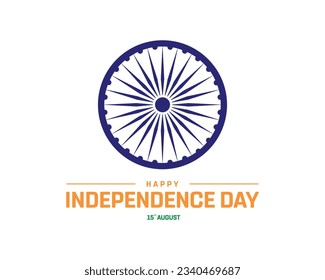 Happy Independence day, India, Independence day India, 15th August, 15 August, National Day, Independence Day, Creative Concept  Typographic Design Typography Vector Illustration