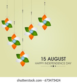 Happy Independence Day of India. 15th of August vector design .