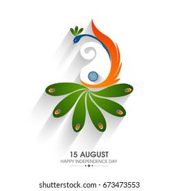 Happy Independence Day of India. 15th of August vector design .