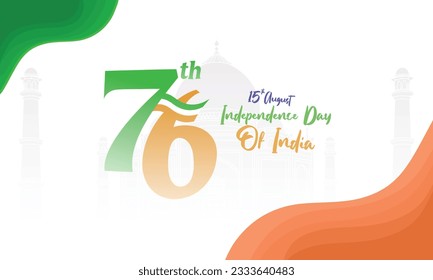 Happy Independence Day of India Background, perfect for office, company, school, social media, advertising, printing and more