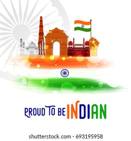 Happy Independence Day India Background design