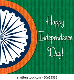 Happy Independence Day India card in vector format.