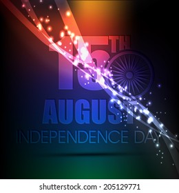 Happy Independence Day of India concept illustration background Eps10
