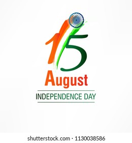 Happy Independence day of India festival With Elegant Indian flag theme, Good Concept, Beautiful Greeting Card Design and Background Vector Illustration...