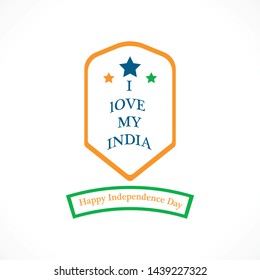 Happy Independence day India, Flyer design of 15th August, freedom day of India, vector illustration.