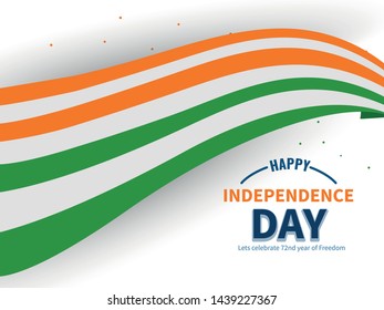 Happy Independence day India, Flyer design of 15th August, freedom day of India, vector illustration.