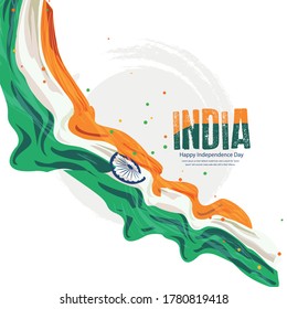 Happy Independence day India, Flyer design of 15th August, freedom day of India, vector illustration