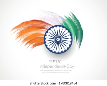 Feliz Día de la Independencia India, diseño de volante del 15 de agosto, Día de la Libertad de la India, ilustración vectorial