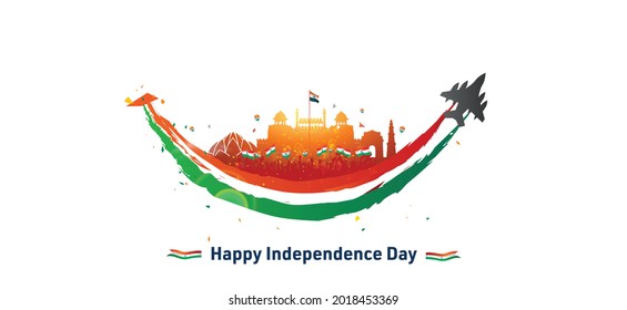 Feliz Día de la Independencia concepto de libertad de India