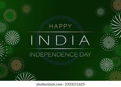 Happy Independence Day in India Holiday Poster, greeting card, banner