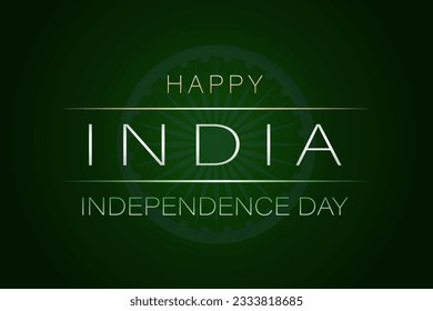 Happy Independence Day in India Holiday Poster, greeting card, banner