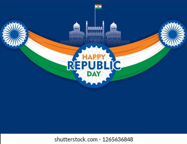 happy independence day of india illustration vector, poster design
