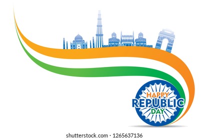 happy independence day of india illustration vector, poster design