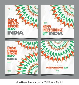 Happy independence day India social media post template in Hindi calligraphy, Swatantra Bharat  means Independent INDIA, Republic Day, India, Indians, patriotic, Azadi ka Amrit Mahotsav,