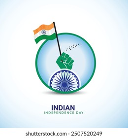  Feliz Día de la Independencia India Publicación en medios sociales y Plantilla de volantes. 15 de agosto - Día de la Independencia India