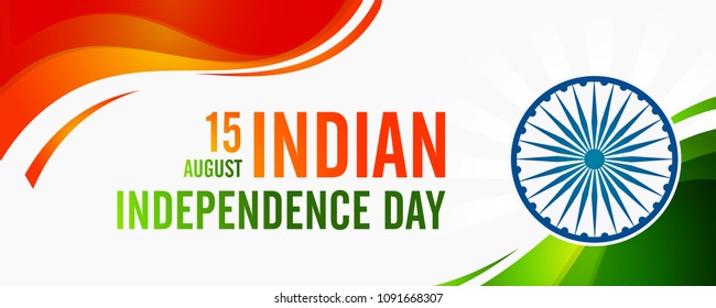 Happy Independence day India, Vector illustration concept, Flyer & banner design for 15th August.
