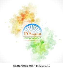Happy Independence day India, Vector illustration, Flyer design for 15th August.