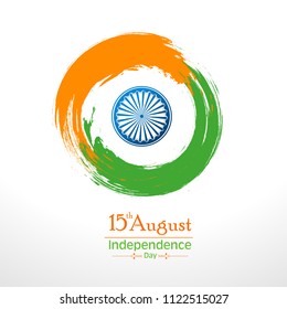 Happy Independence day India, Vector illustration, Flyer design for 15th August.