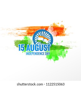 Happy Independence day India, Vector illustration, Flyer design for 15th August.