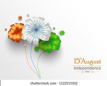 Fröhlicher Unabhängigkeitstag Indien, Vektorillustration Illustration, Flugdesign für den 15. August.