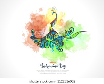 Happy Independence day India, Vector illustration for card design, Flyer design for 15th August.