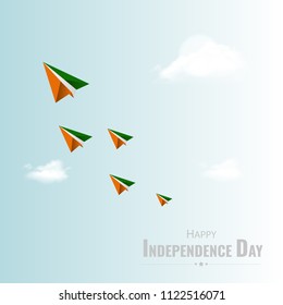 Happy Independence day India, Vector illustration for card design, Flyer design for 15th August.