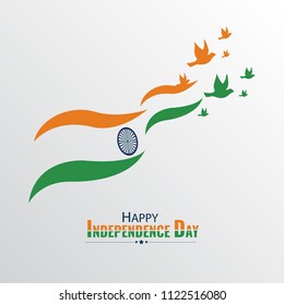 Happy Independence day India, Vector illustration for card design, Flyer design for 15th August.