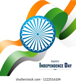 Happy Independence day India, Vector illustration for card design, Flyer design for 15th August.