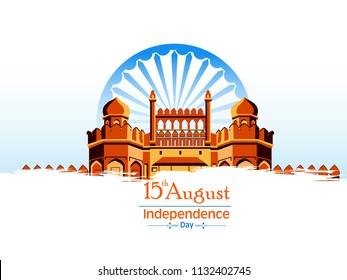 
Happy Independence day India, Vector illustration, Flyer design for 15th August.