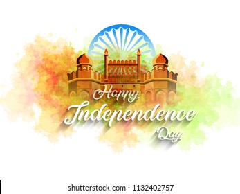 
Happy Independence day India, Vector illustration, Flyer design for 15th August.