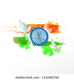 
Happy Independence day India, Vector illustration, Flyer design for 15th August.