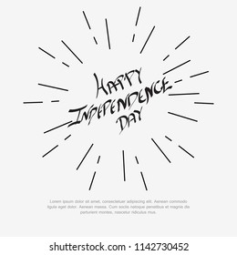 Happy Independence day India, Vector illustration, Flyer design for 15th August.