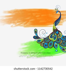 Happy Independence day India, Vector illustration, Flyer design for 15th August.