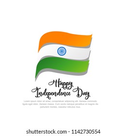 Happy Independence day India, Vector illustration, Flyer design for 15th August.