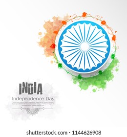 Happy Independence day India, Vector illustration, Flyer design for 15th August.