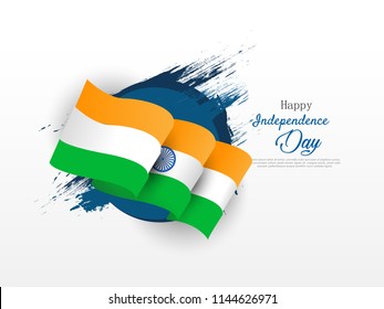 Happy Independence day India, Vector illustration, Flyer design for 15th August.