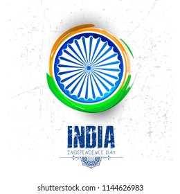 Happy Independence day India, Vector illustration, Flyer design for 15th August.