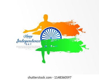Happy Independence day India, Vector illustration, Flyer design for 15th August.