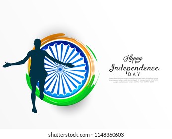 Happy Independence day India, Vector illustration, Flyer design for 15th August.