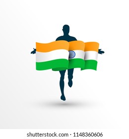Happy Independence day India, Vector illustration, Flyer design for 15th August.