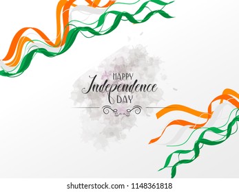 Happy Independence day India, Vector illustration, Flyer design for 15th August.