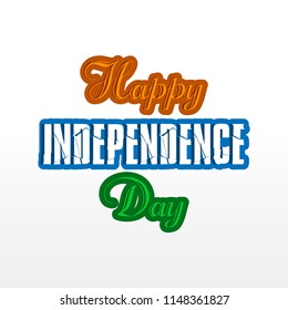 Happy Independence day India, Vector illustration, Flyer design for 15th August.