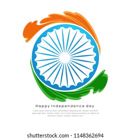 Happy Independence day India, Vector illustration, Flyer design for 15th August.