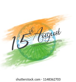 Happy Independence day India, Vector illustration, Flyer design for 15th August.
