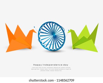 Happy Independence day India, Vector illustration, Flyer design for 15th August.