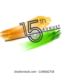 Happy Independence day India, Vector illustration, Flyer design for 15th August.