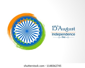 Happy Independence day India, Vector illustration, Flyer design for 15th August.