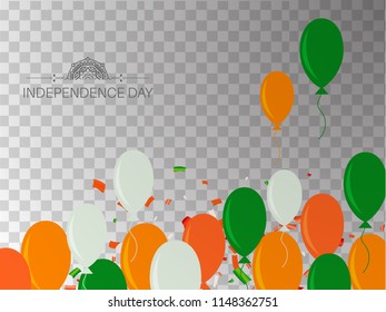 Happy Independence day India, Vector illustration, Flyer design for 15th August.