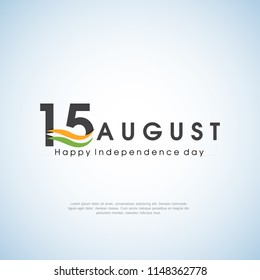 Happy Independence day India, Vector illustration, Flyer design for 15th August.