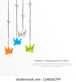 Happy Independence day India, Vector illustration, Flyer design for 15th August.